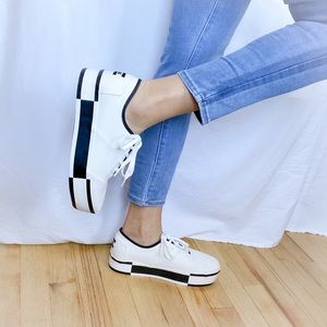 TOM'S B&W Venice Platform Sneakers
